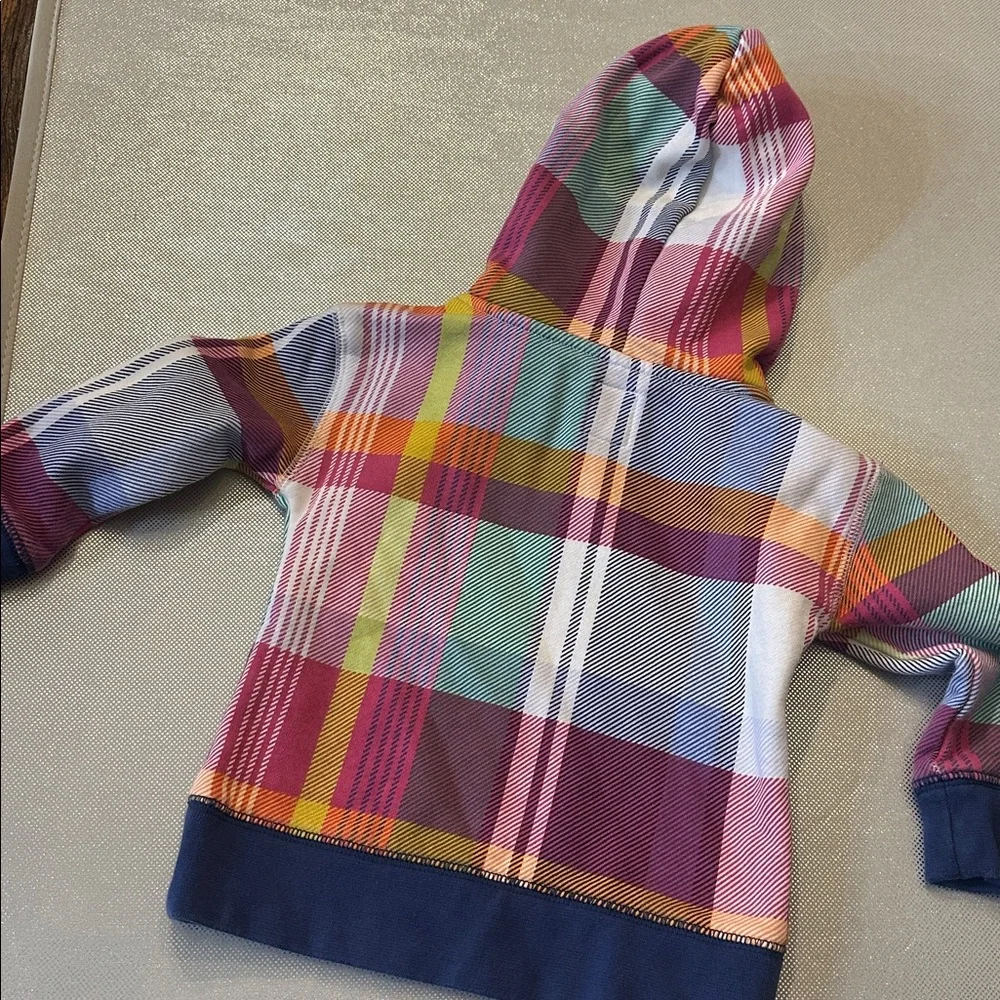 GAP Colorful Plaid Kids Hoodie